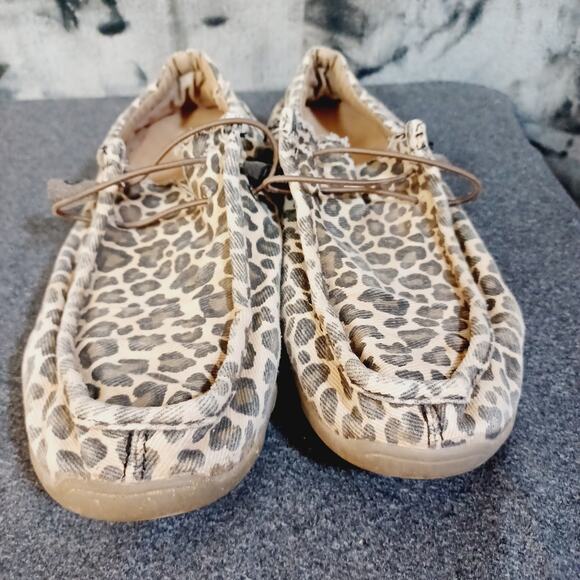 Roper Woman's 10 Chillin' Leopard Casual Shoes - Moc Toe - Picture 8 of 8